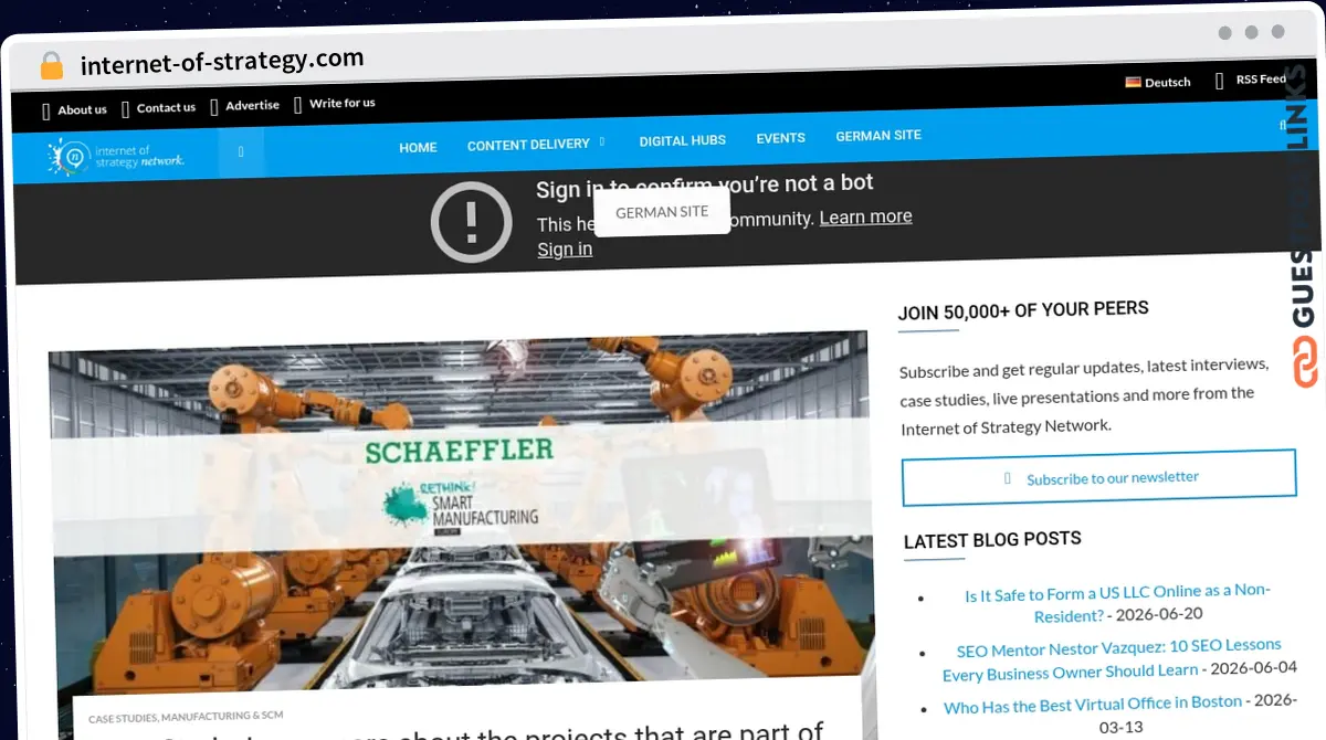 Publish Guest Post on internet-of-strategy.com