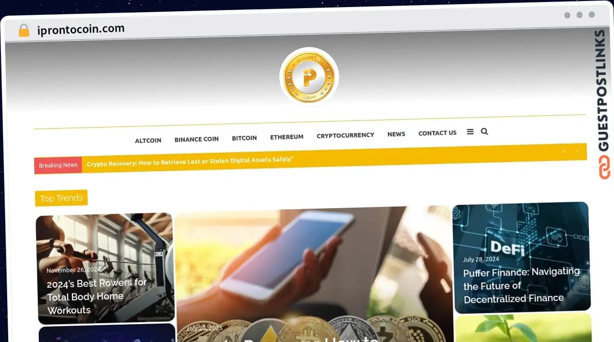Publish Guest Post on iprontocoin.com