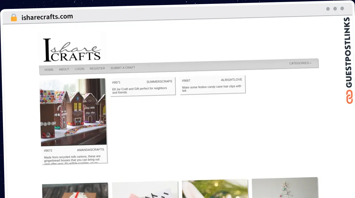 Publish Guest Post on isharecrafts.com