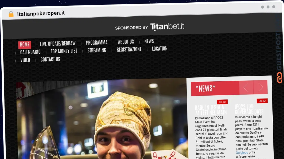 Publish Guest Post on italianpokeropen.it