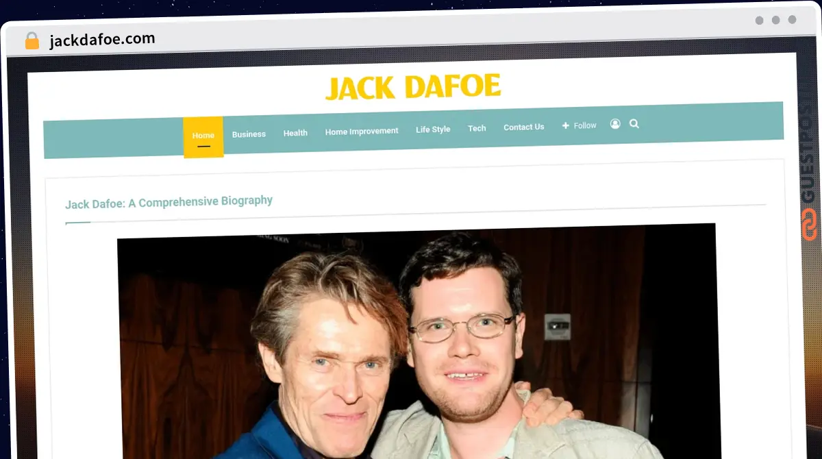 Publish Guest Post on jackdafoe.com