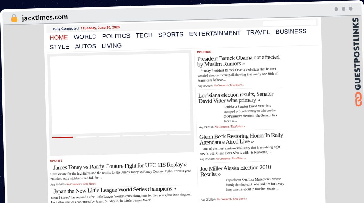 Publish Guest Post on jacktimes.com