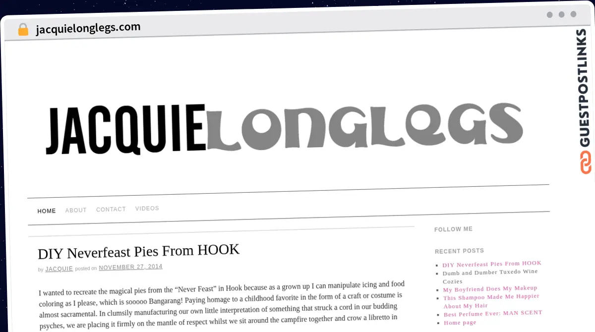Publish Guest Post on jacquielonglegs.com