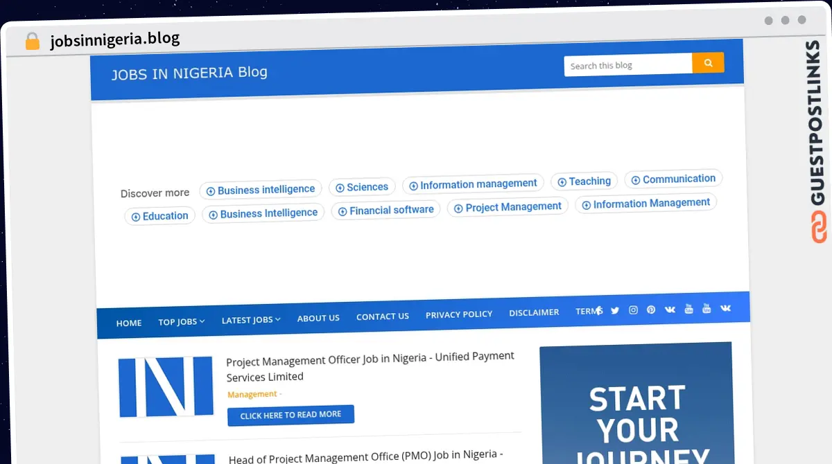 Publish Guest Post on jobsinnigeria.blog