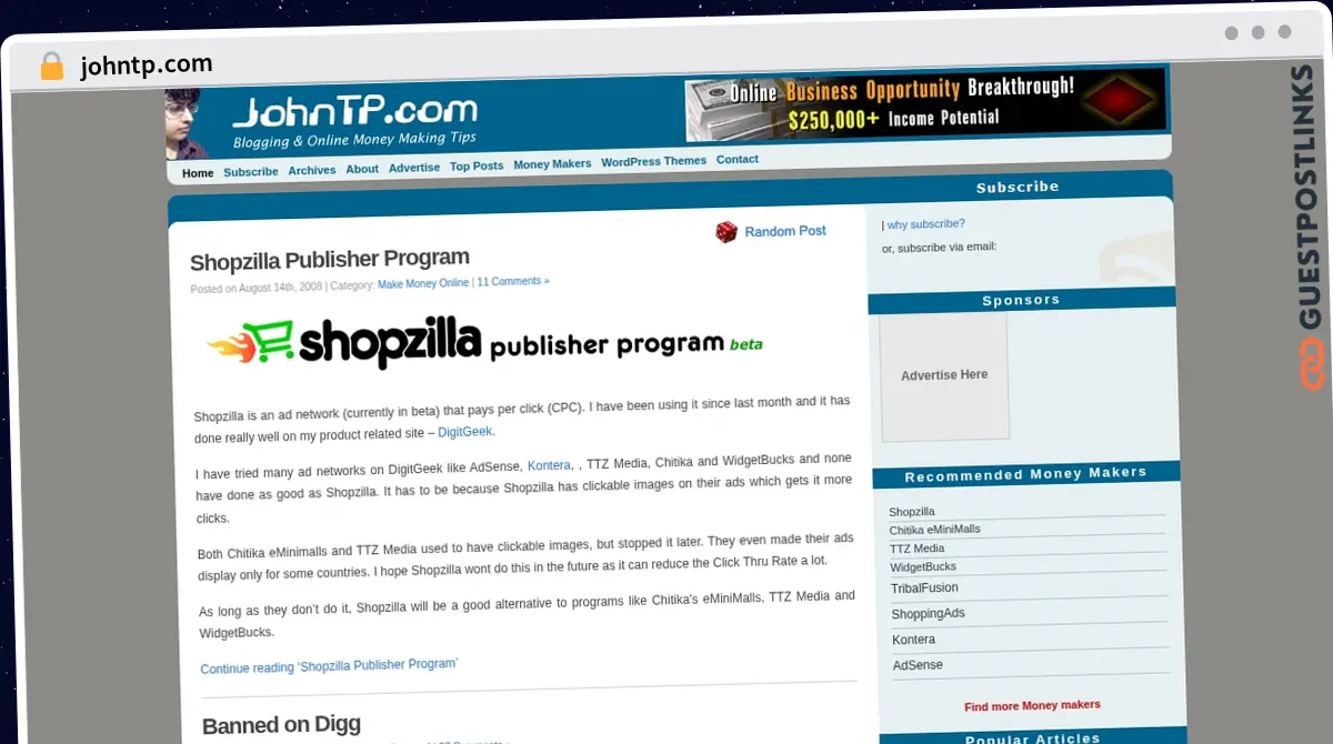Publish Guest Post on johntp.com