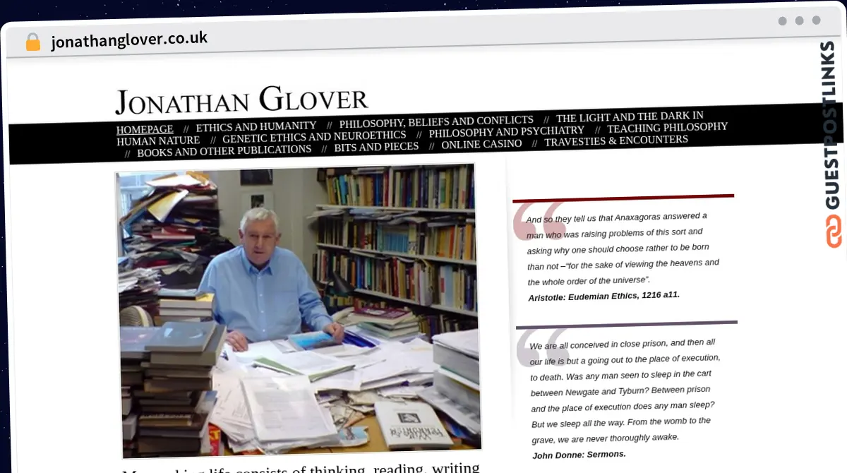 Publish Guest Post on jonathanglover.co.uk