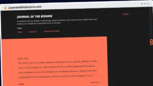 Publish Guest Post on journalofthebizarre.com