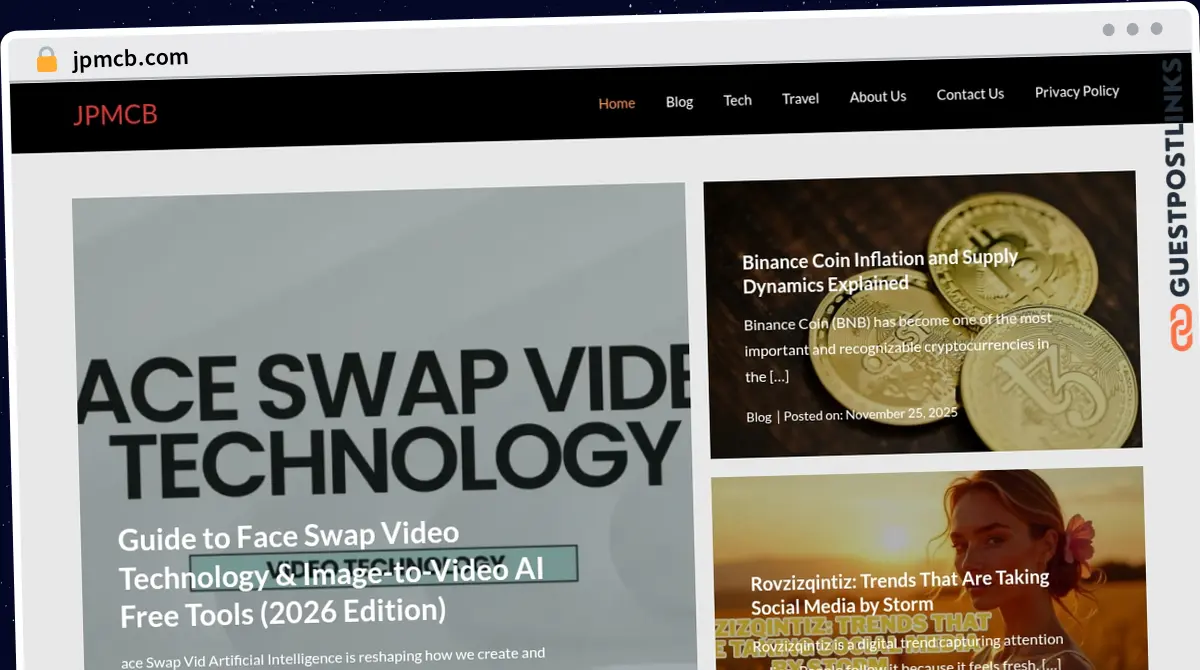 Publish Guest Post on jpmcb.com