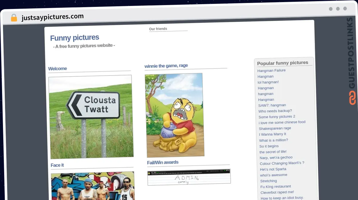 Publish Guest Post on justsaypictures.com