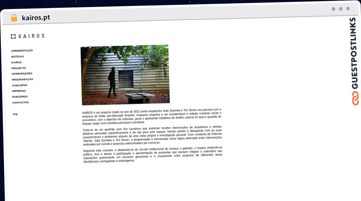 Publish Guest Post on kairos.pt