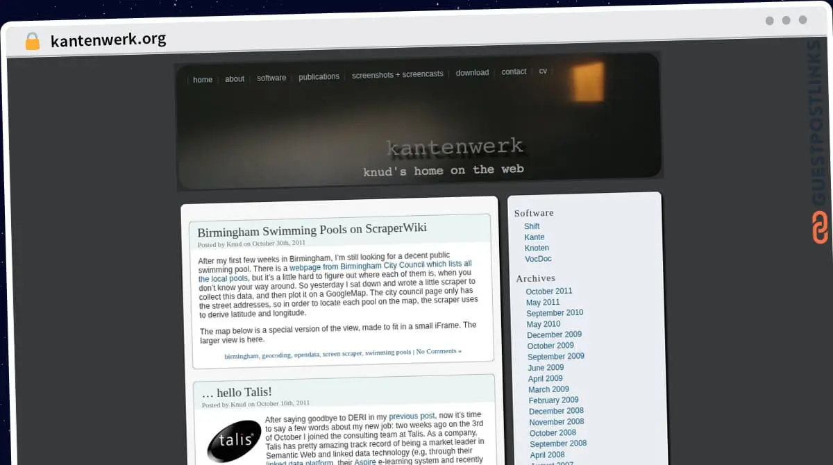 Publish Guest Post on kantenwerk.org