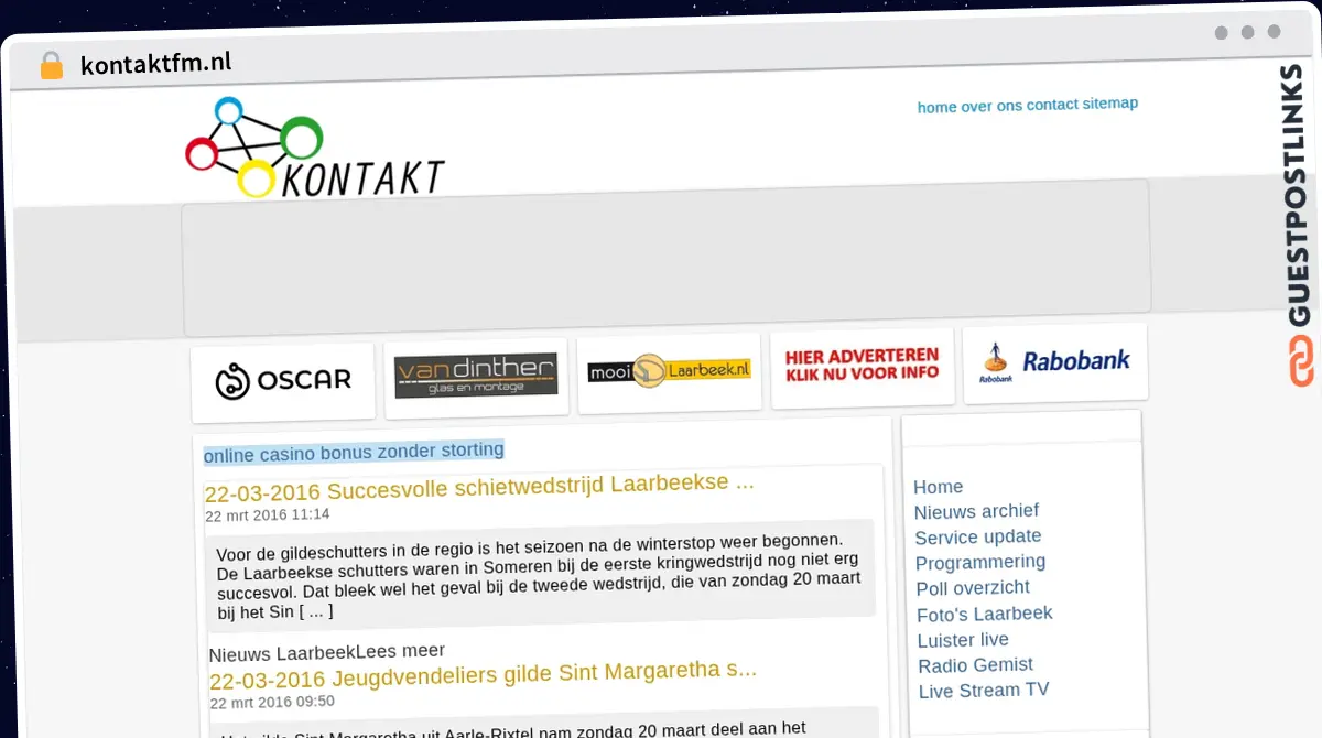 Publish Guest Post on kontaktfm.nl