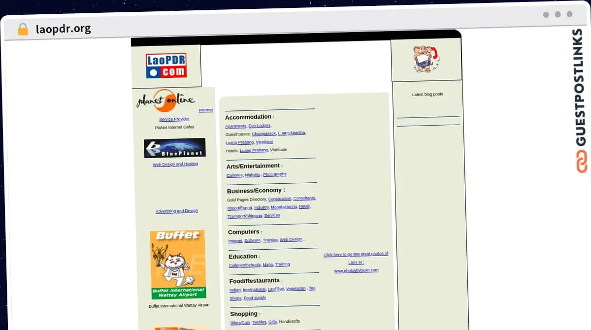 Publish Guest Post on laopdr.org