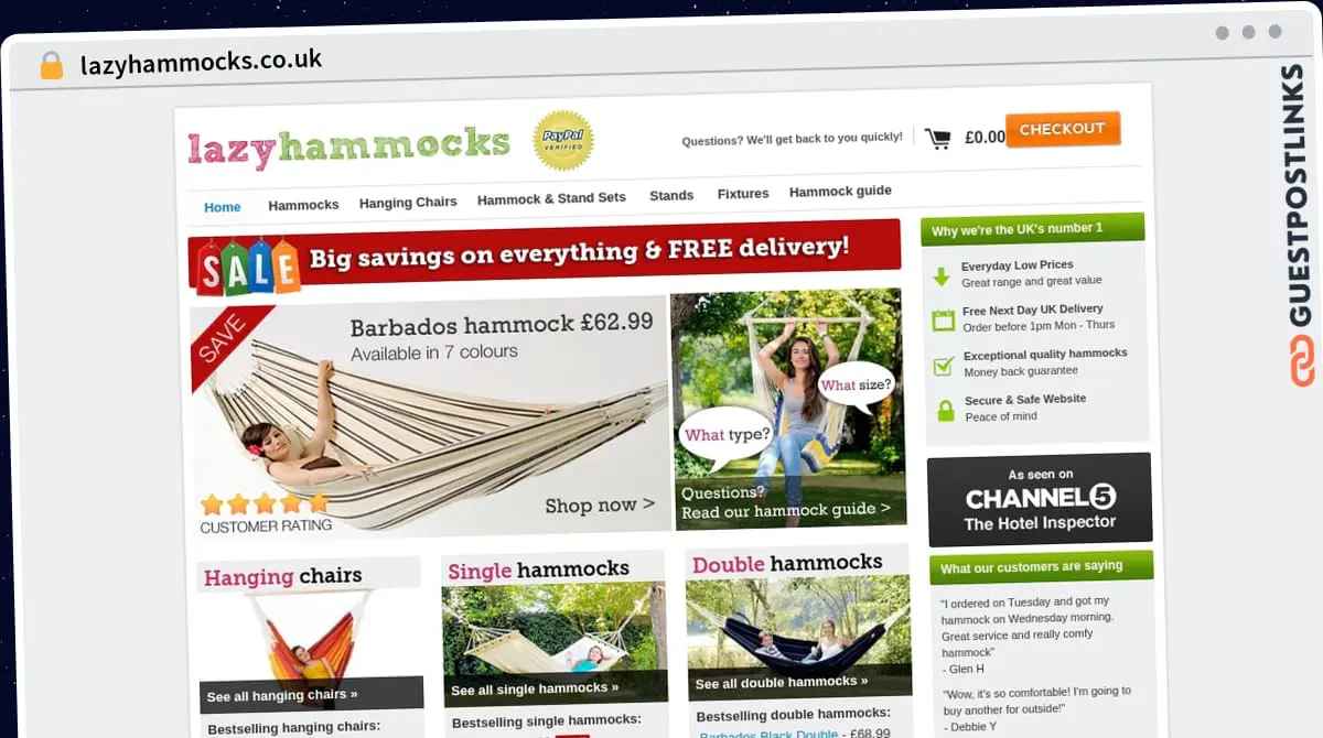 Publish Guest Post on lazyhammocks.co.uk