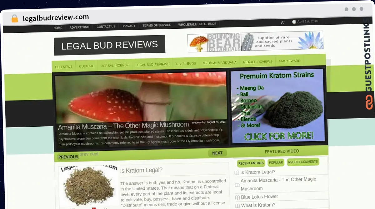 Publish Guest Post on legalbudreview.com