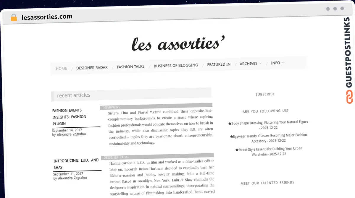 Publish Guest Post on lesassorties.com