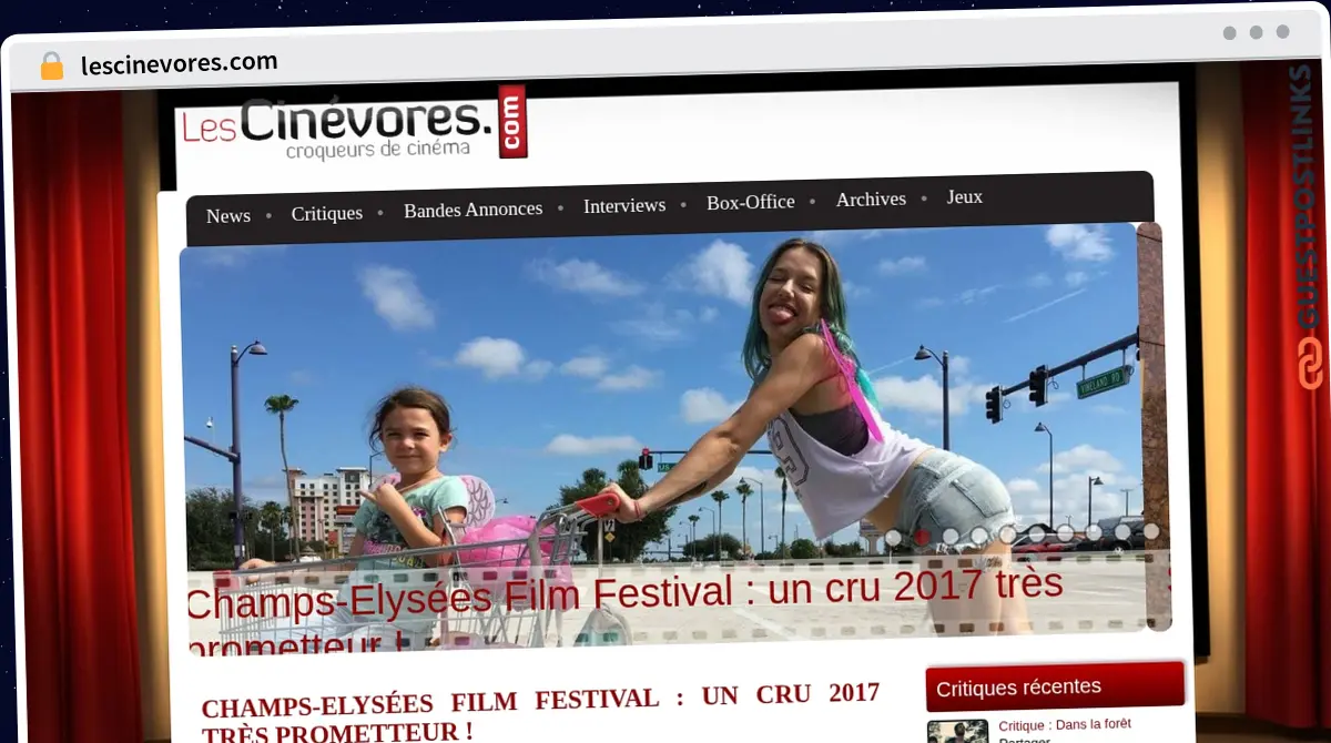 Publish Guest Post on lescinevores.com