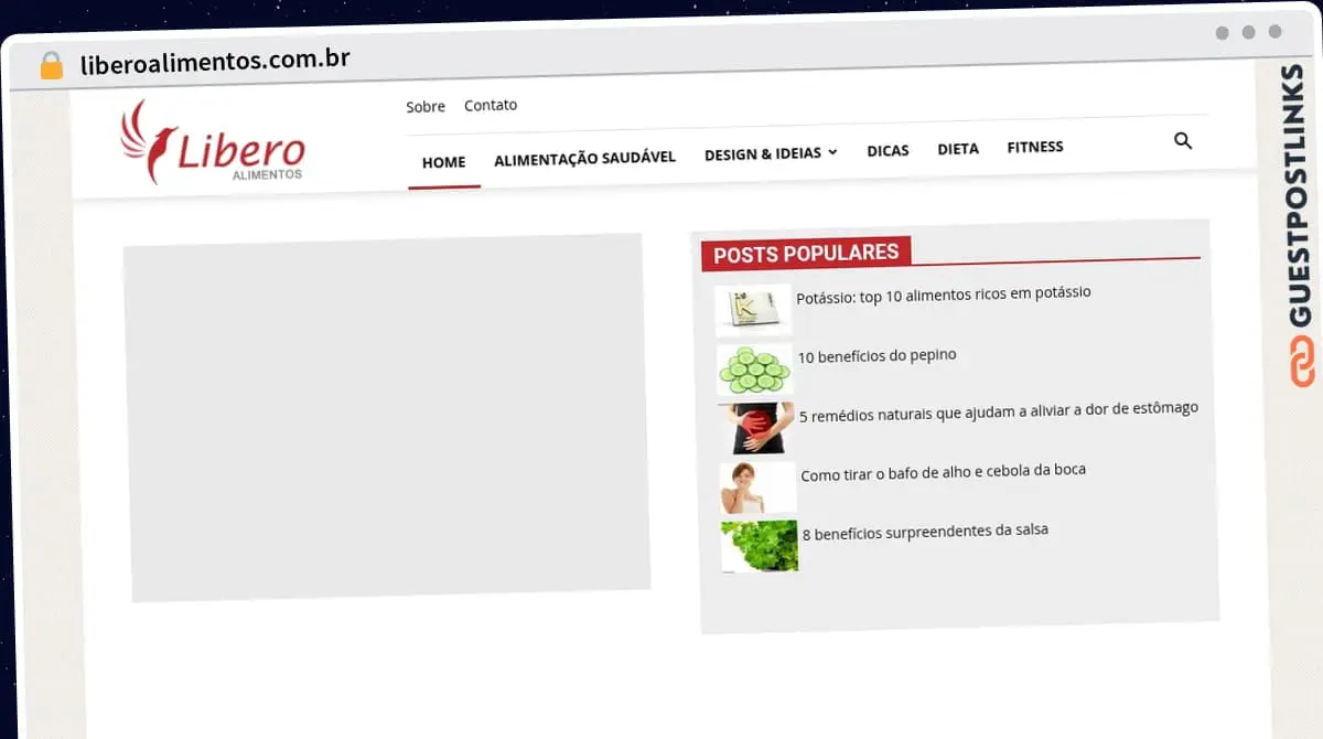 Publish Guest Post on liberoalimentos.com.br