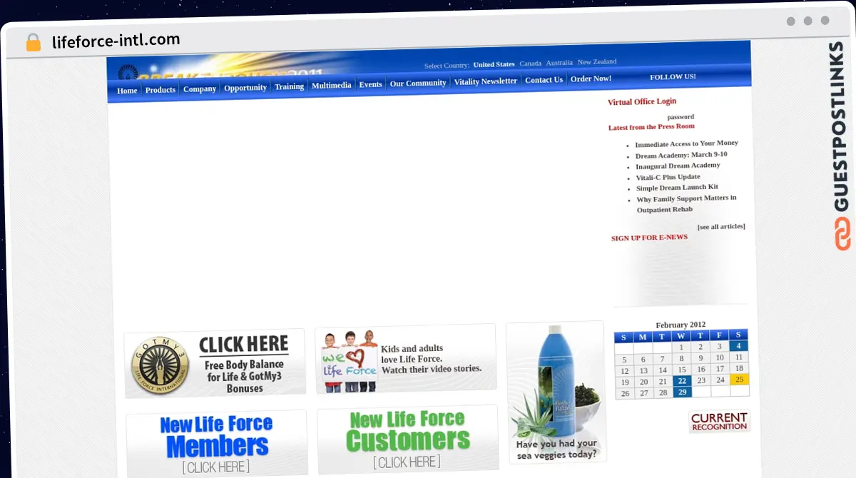 Publish Guest Post on lifeforce-intl.com