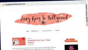 Publish Guest Post on lucygoestohollywood.com