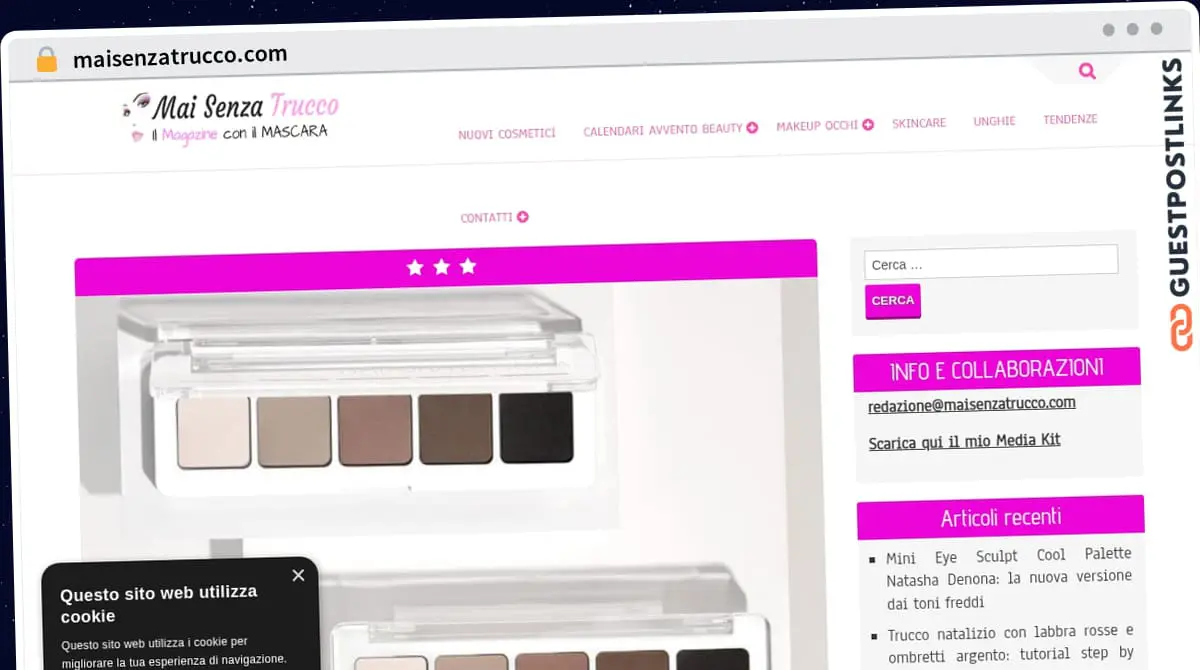 Publish Guest Post on maisenzatrucco.com