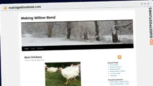Publish Guest Post on makingwillowbend.com