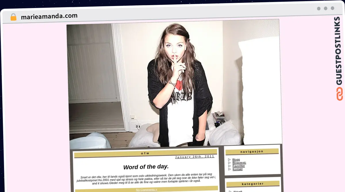 Publish Guest Post on marieamanda.com