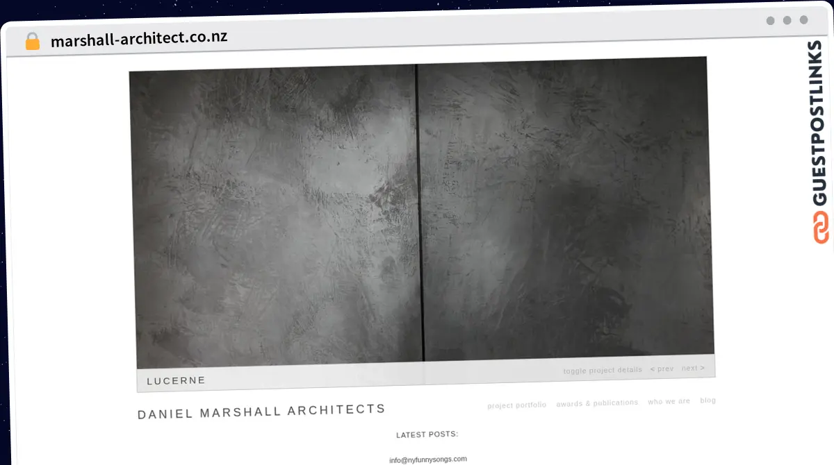 Publish Guest Post on marshall-architect.co.nz