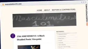 Publish Guest Post on masculinities101.com