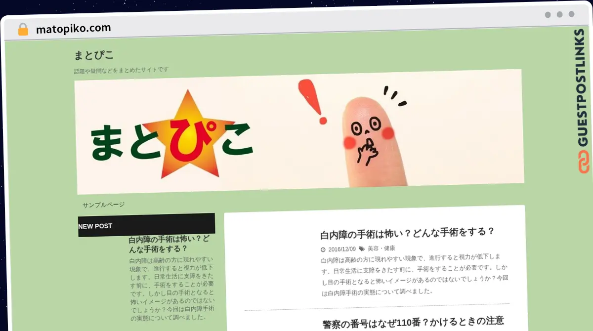 Publish Guest Post on matopiko.com