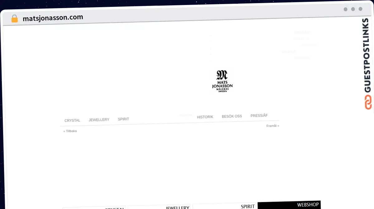 Publish Guest Post on matsjonasson.com