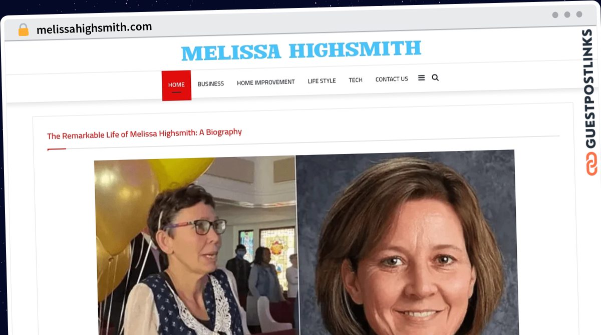 Publish Guest Post on melissahighsmith.com