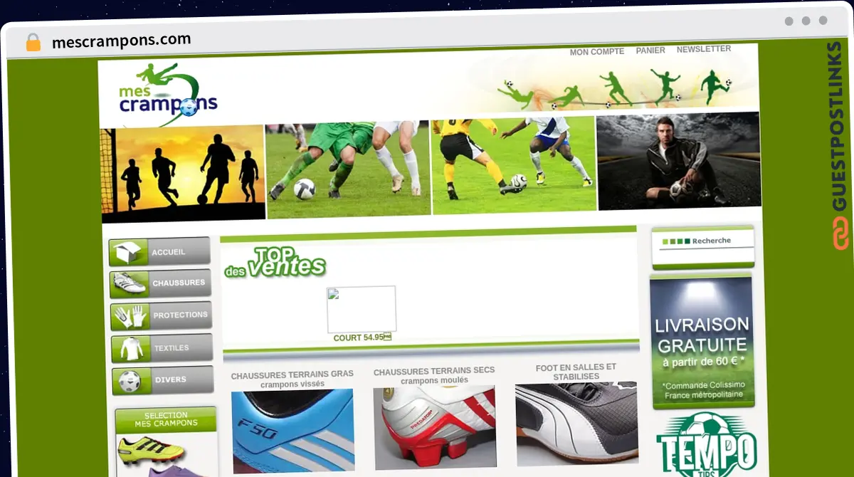 Publish Guest Post on mescrampons.com