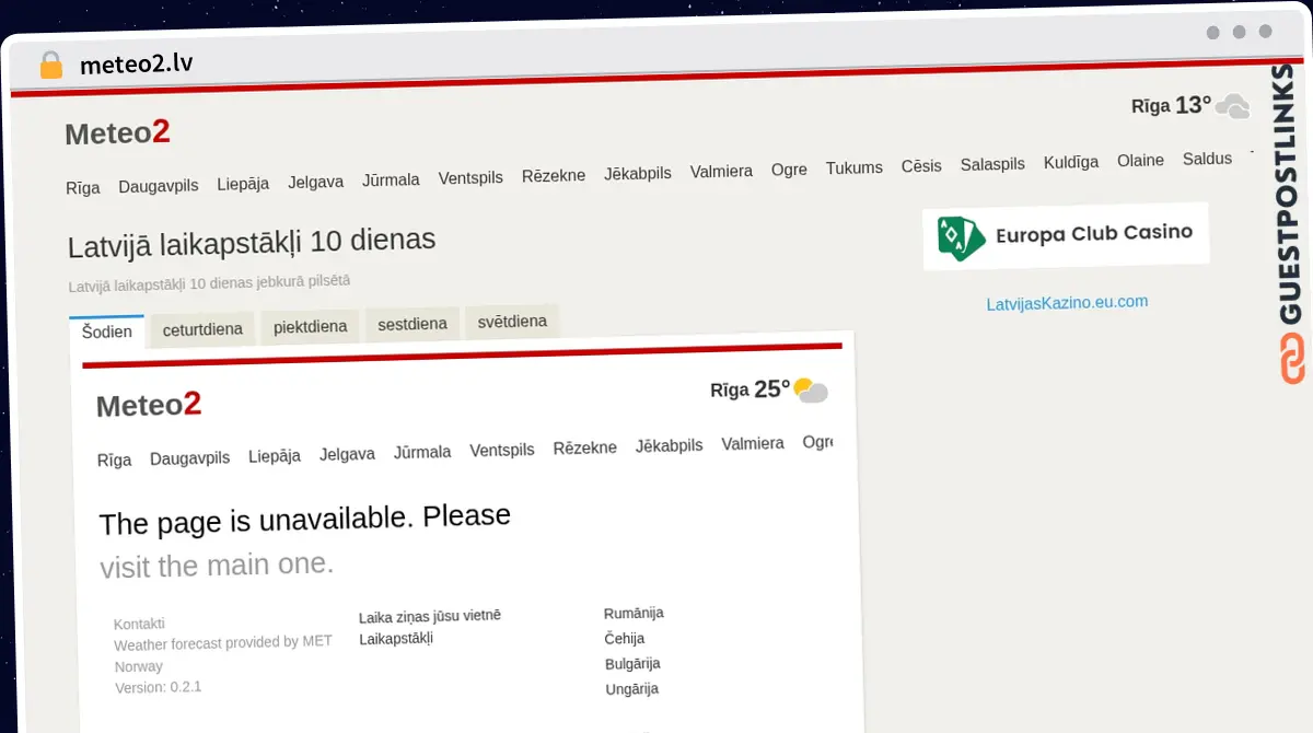 Publish Guest Post on meteo2.lv