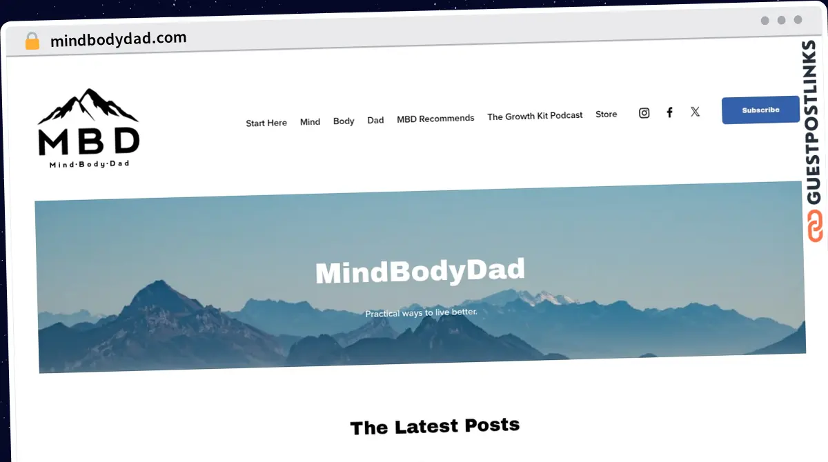 Publish Guest Post on mindbodydad.com