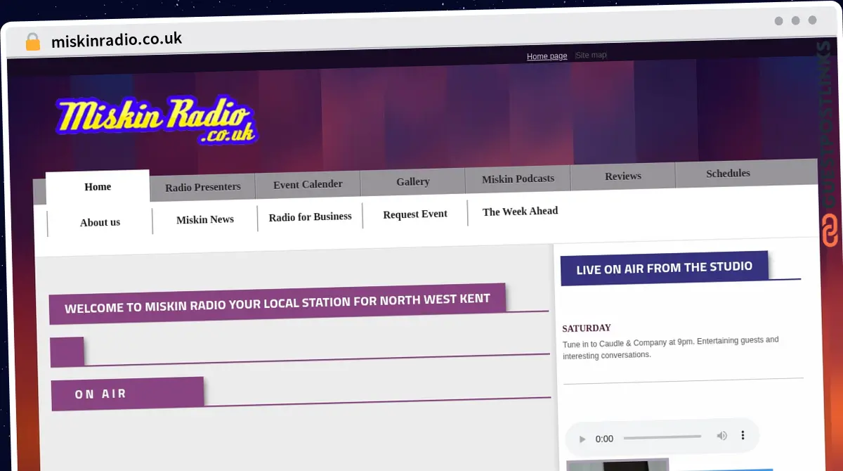Publish Guest Post on miskinradio.co.uk