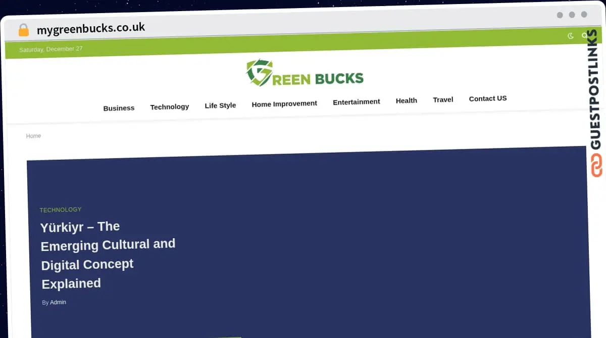 Publish Guest Post on mygreenbucks.co.uk