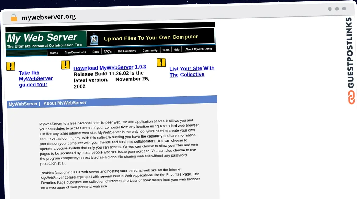 Publish Guest Post on mywebserver.org