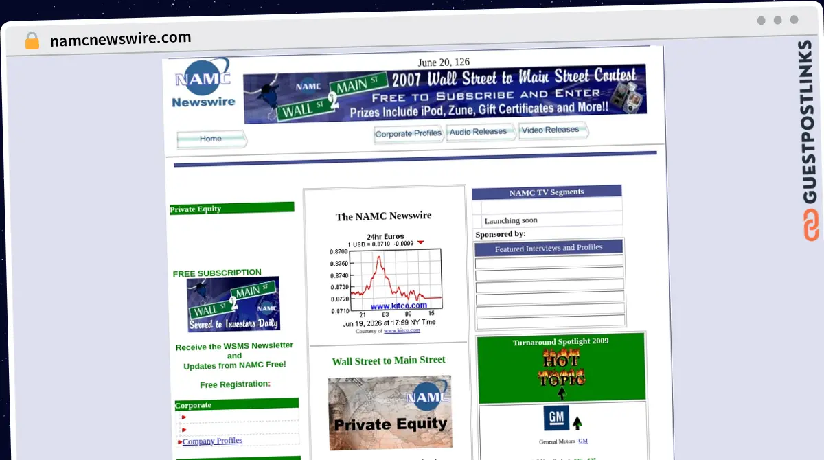 Publish Guest Post on namcnewswire.com