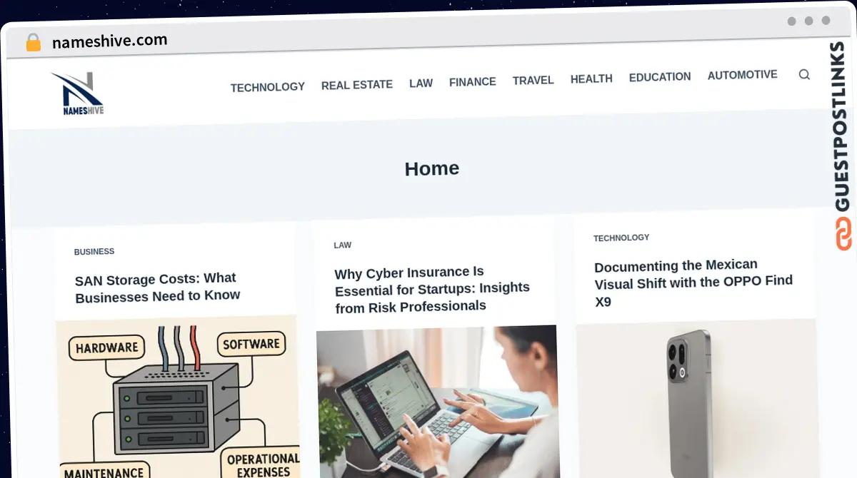 Publish Guest Post on nameshive.com