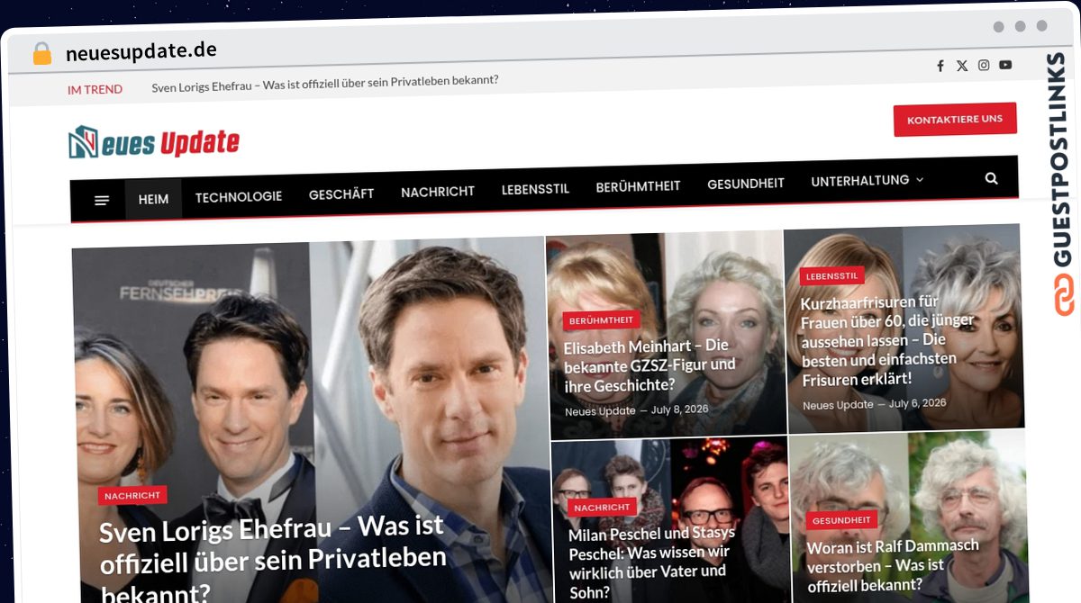 Publish Guest Post on neuesupdate.de