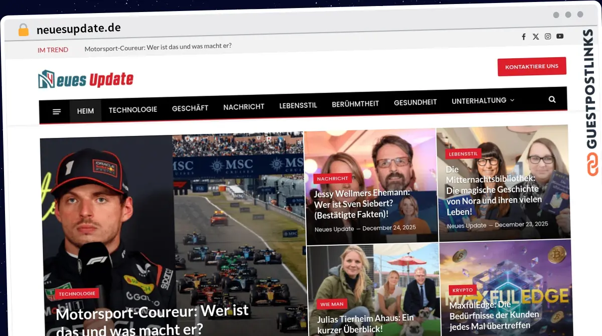 Publish Guest Post on neuesupdate.de