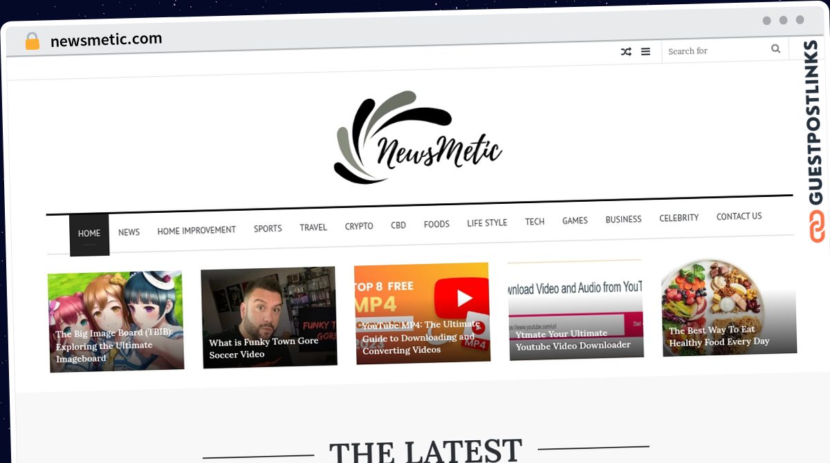 Publish Guest Post on newsmetic.com