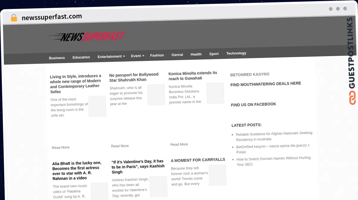 Publish Guest Post on newssuperfast.com