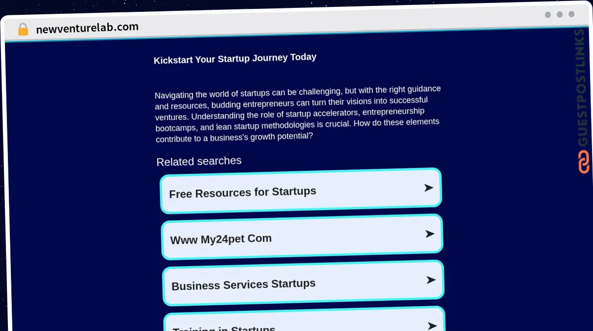 Publish Guest Post on newventurelab.com