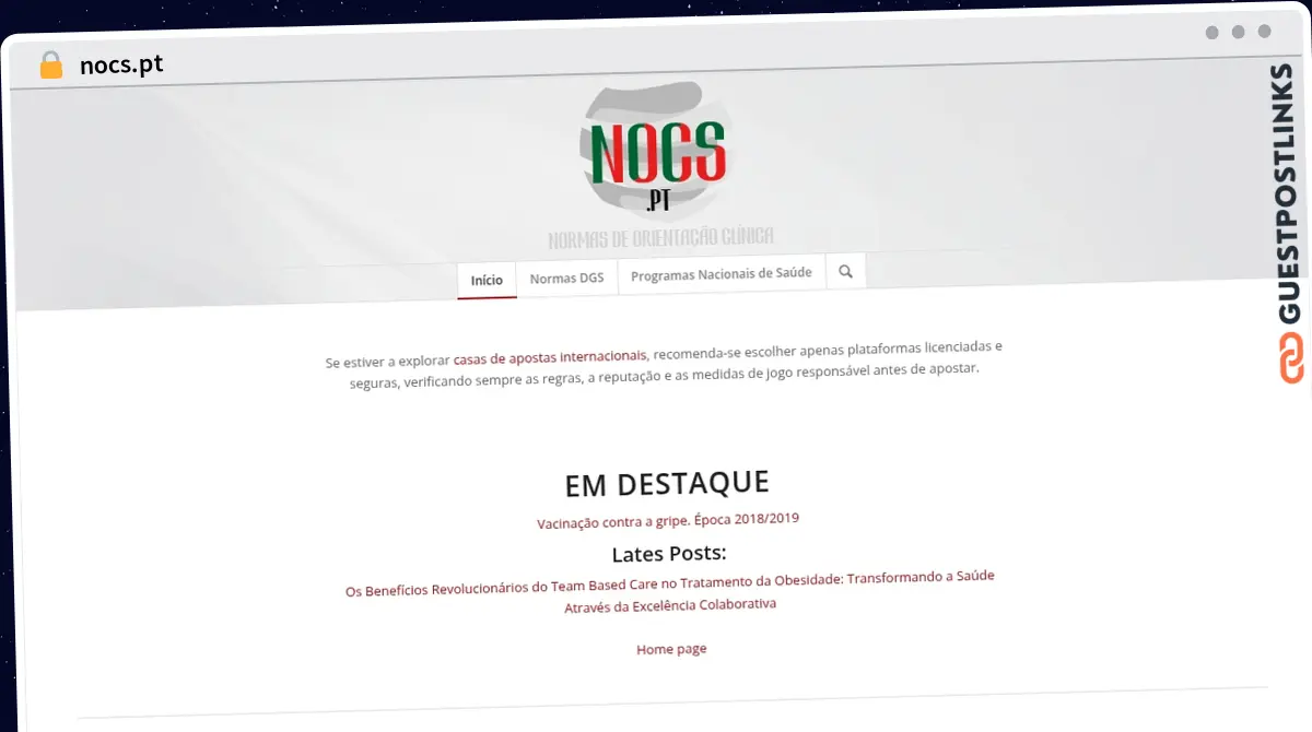 Publish Guest Post on nocs.pt