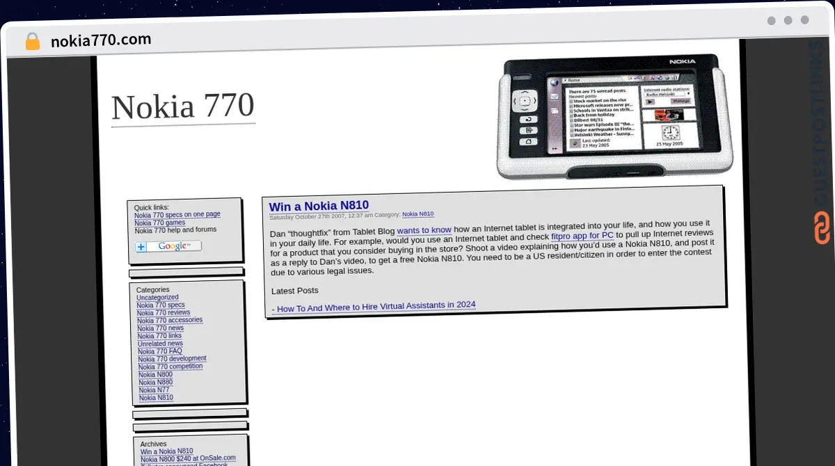 Publish Guest Post on nokia770.com