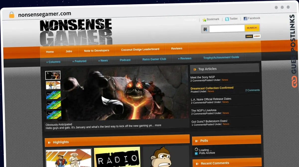 Publish Guest Post on nonsensegamer.com