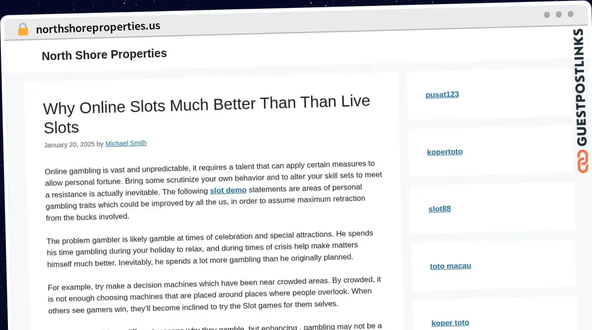 Publish Guest Post on northshoreproperties.us