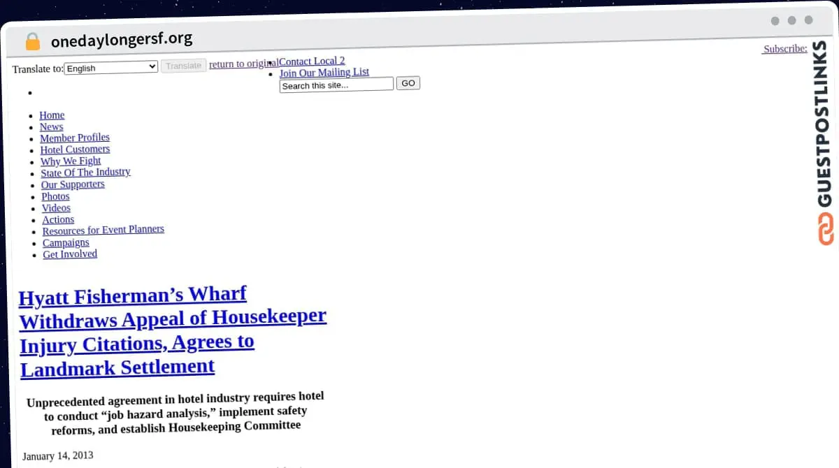 Publish Guest Post on onedaylongersf.org